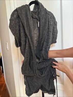 Demobaza Charcoal Hooded Knit Romper